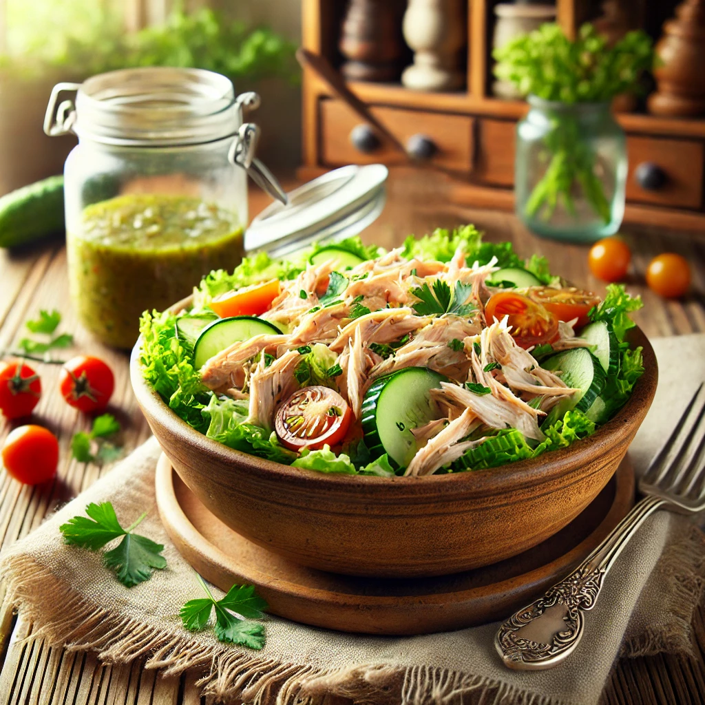 Rotisserie Chicken Salad With Greens and Herbs